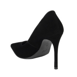 Elegante Damenschuhe 1302 Schwarz Velours