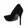 Elegante Damenschuhe 1302 Schwarz Velours