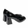 Damen elegante Schuhe 1324 Lack schwarz