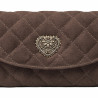 Damentasche Schultertasche 048g Wildleder Schokolade