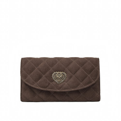 Damentasche Schultertasche 048g Wildleder Schokolade