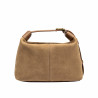 Damentasche Handtasche 037-1g Wildleder Nude