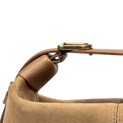 Damentasche Handtasche 037-1g Wildleder Nude