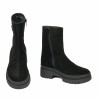 Damenstiefel 3408 schwarzes Veloursleder