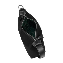 Damenhandtasche 037-1g 01 schwarzes Wildleder