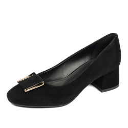 Elegante Damenschuhe 1321 schwarz Velours