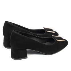 Elegante Damenschuhe 1321 schwarz Velours