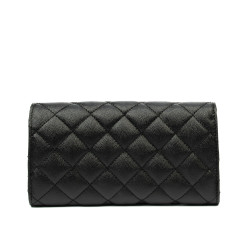 Damentasche Schultertasche 048g 01 schwarz Kaviar