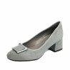 Damen Elegantschuhe 1321 grau Veloursleder