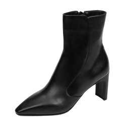 Damenstiefel mit Absatz 1408 schwarz