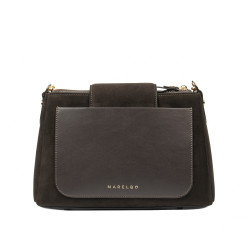 Damentasche zum Umhängen 051g Espresso Camoscio