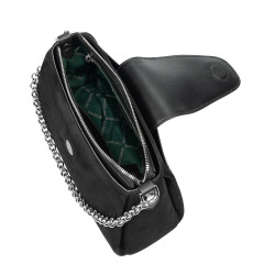 Damentasche zum Umhängen 051g 01 schwarz Camoscio