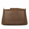 Damentasche Schultertasche 051g Wildleder Latte