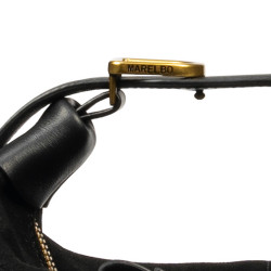 Damentasche 037-1g schwarzes Wildleder