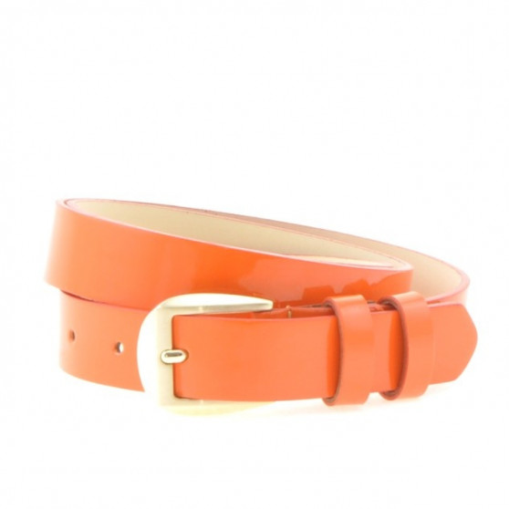 Damen-Gürtel 01m Lack Orange Damen-Gürtel 01m Lack Orange
