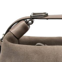 Damentasche 037-1g 01 Wildleder Sandstein