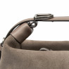 Damentasche 037-1g 01 Wildleder Sandstein