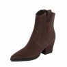 Damen Stiefeletten mit Absatz 1411 Kakao Velours