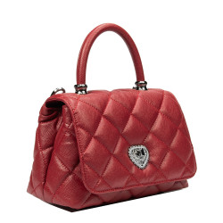 Damentasche Schultertasche 049g 01 rot Saffiano