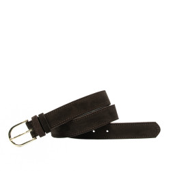Damen Gürtel 43mc Kaffee Velours