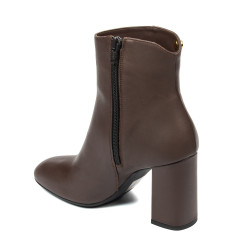 Damenstiefeletten mit Absatz 1407 Kaffee