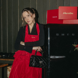 Damentasche zum Umhängen 049g 01 Kaviar Schwarz