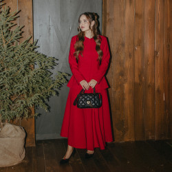 Damentasche zum Umhängen 049g 01 Kaviar Schwarz