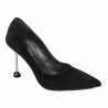 Elegante Damenschuhe 1357 Schwarz Samt