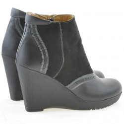 Damenstiefel 3268 schwarz kombiniert