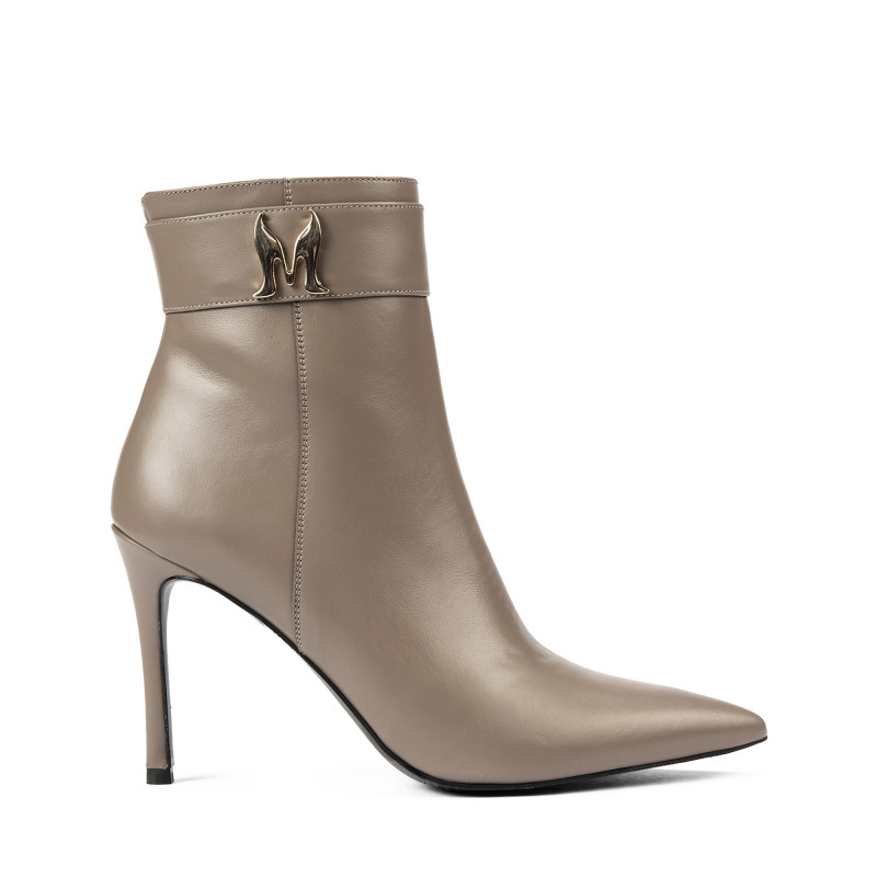 Stiefeletten mit Absatz Damen 1400 Cappuccino