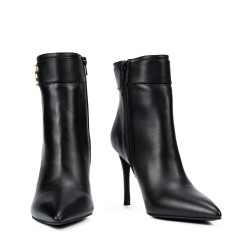 Damen Stiefeletten mit Absatz 1400 schwarz