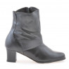Damenstiefel 1122 schwarz+grau