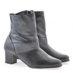 Damenstiefel 1122 schwarz+grau