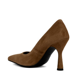 Damen Elegante Schuhe 1322 Braun Velours