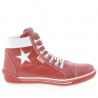 Damenstiefel 3274 rot+weiß
