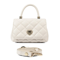 Damentasche Schultertasche 049g Panna Safiano