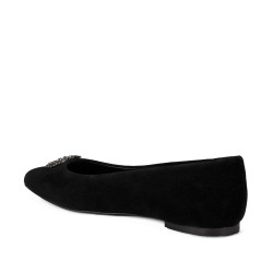 Damen-Ballerinas 1362 schwarz Velours