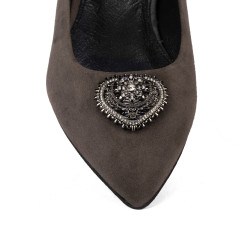 Damen-Ballerinas 1362 Sand Velours