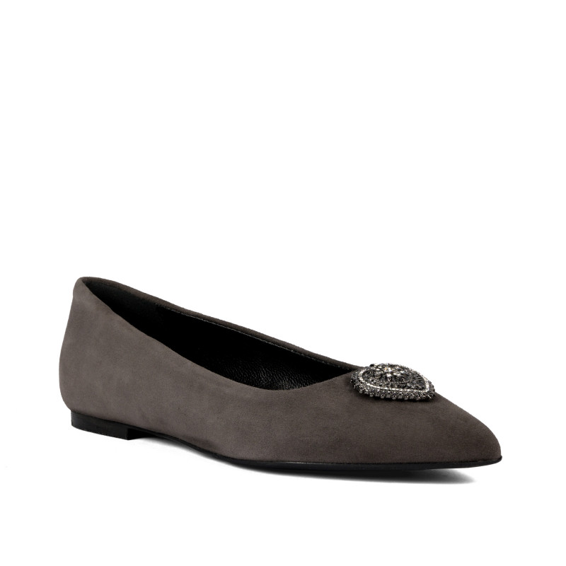 Damen-Ballerinas 1362 Sand Velours