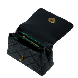 Schultertasche für Damen 049g biz schwarz