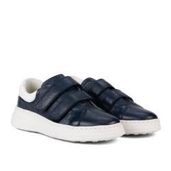 Damen-Sneaker 6008-1sc Indigo+Weiß