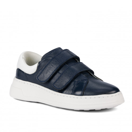 Damen-Sneaker 6008-1sc Indigo+Weiß