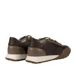 Damen-Sportschuhe 6097 Sand Velours kombiniert