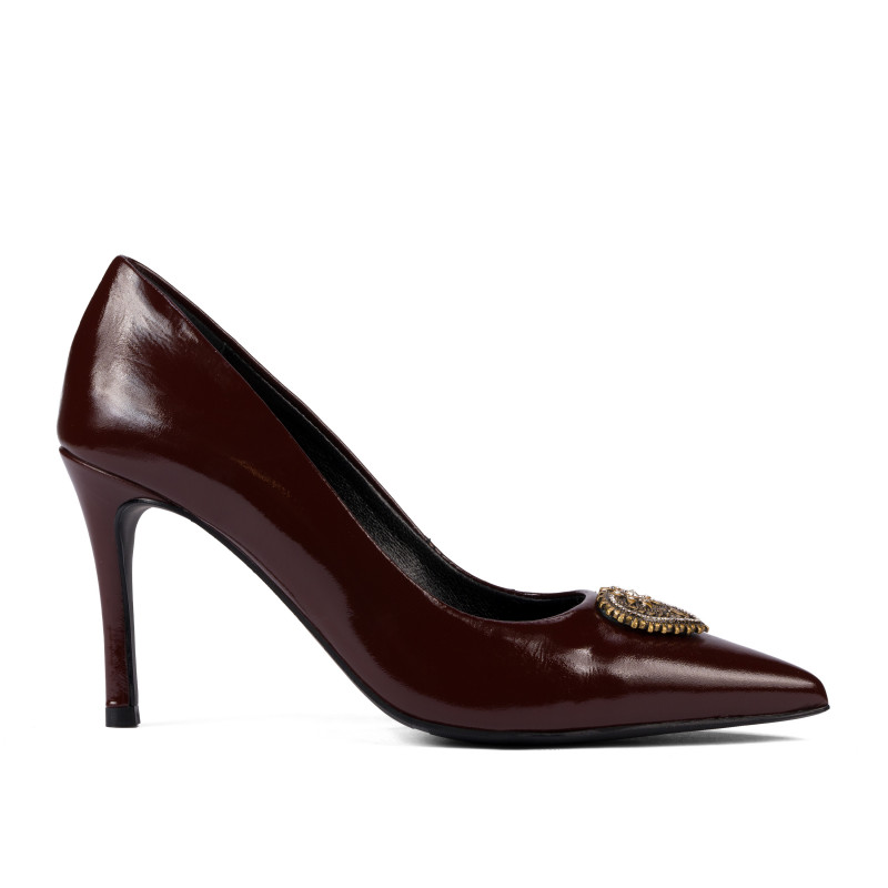 Elegante Damenschuhe 1363 Lack Bordeaux