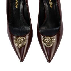 Elegante Damenschuhe 1363 Lack Bordeaux