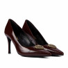 Elegante Damenschuhe 1363 Lack Bordeaux
