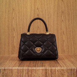 Schultertasche für Damen 049g biz schwarz lifestyle