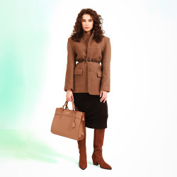 Damen Gürtel 44-1mc Kaffee Velours lifestyle