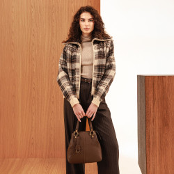 Damentasche zum Umhängen 004g Dunkelschokolade