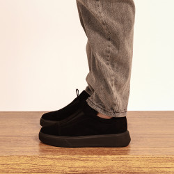 Damen Freizeitschuhe 6095 schwarz Velours lifestyle